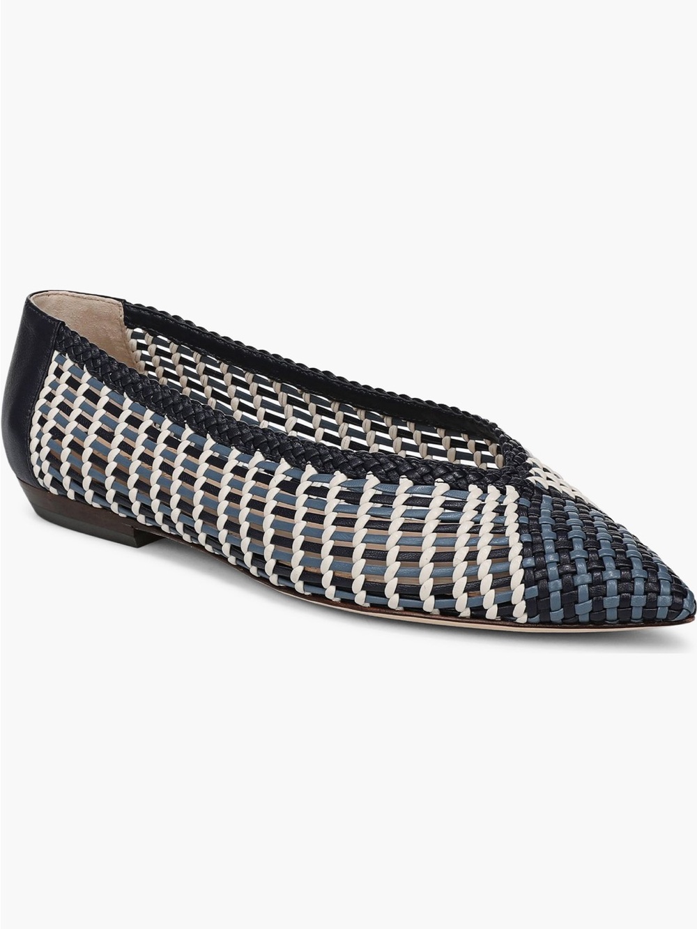 NEW Veronica Beard Bancroft Woven Pointed Toe Flat